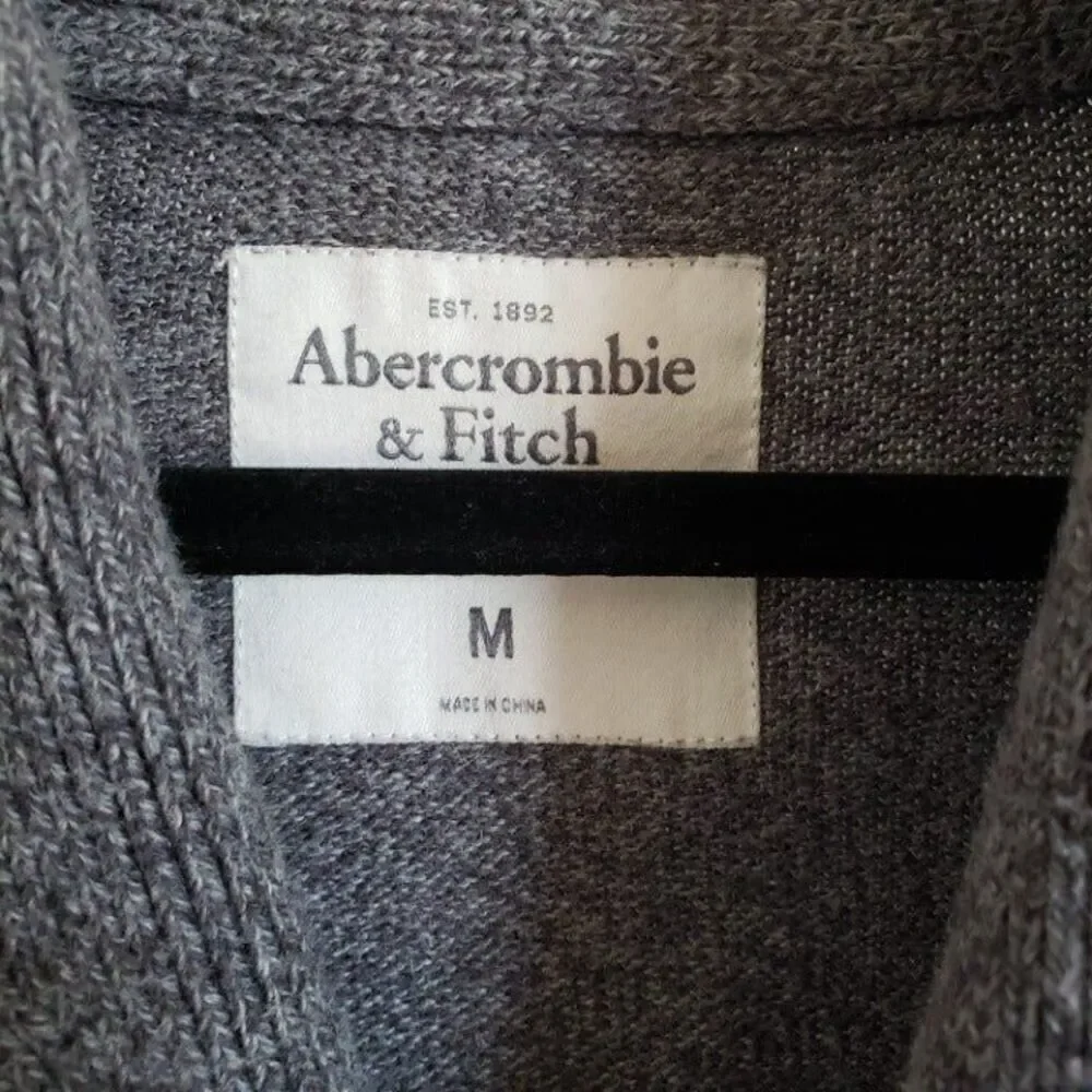 Abercrombie Fitch Vintage Y2K Cardigan Men's Size Medium Shawl Collar